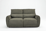 Manchester Fabric Moss Green Electric Recliner 3 Seater Sofa