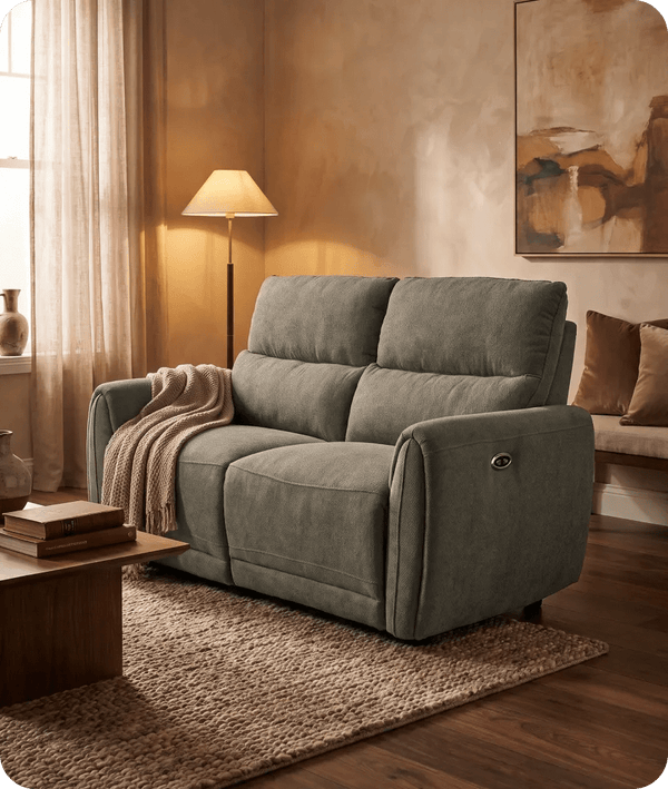 Manchester Fabric Moss Green Electric Recliner 3