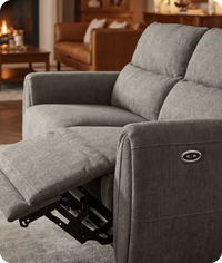 Manchester Fabric Moss Green Electric 3 Seater Sofa