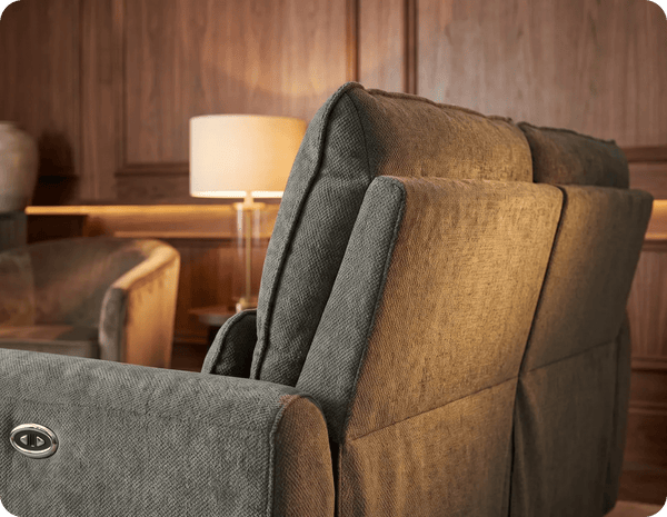 Manchester Fabric Moss Green Recliner 3 Seater Sofa