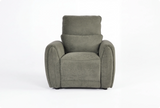 Manchester Fabric Moss Green Electric Recliner Armchair