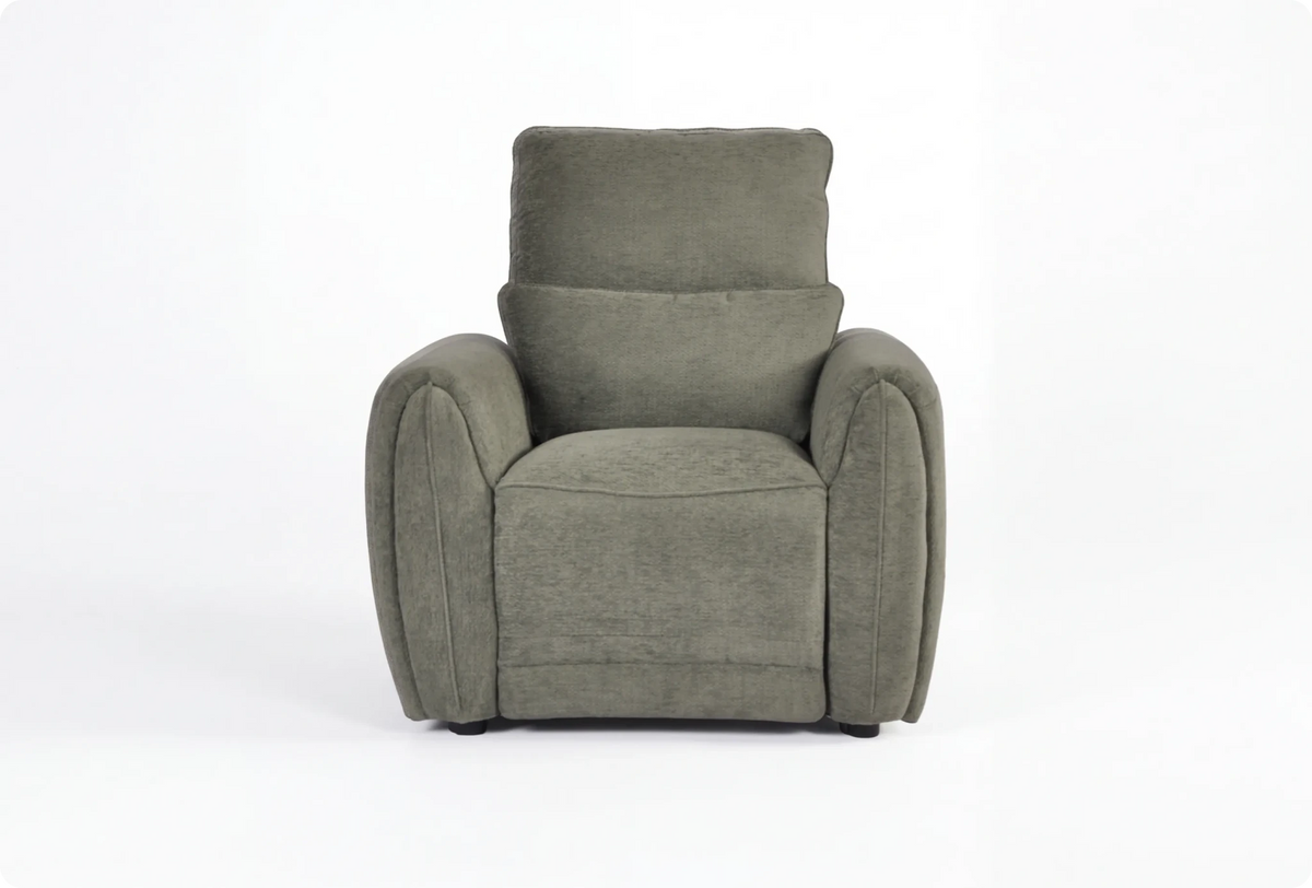 Manchester Fabric Moss Green Electric Recliner Armchair