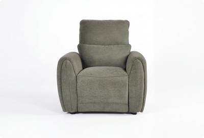 Manchester Fabric Moss Green Electric Recliner Armchair