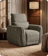 Manchester Fabric Moss Green Electric Recliner