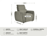 Manchester Fabric Moss Green Recliner 