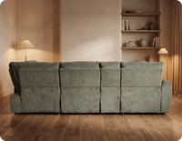 Manchester Fabric Moss Green Electric Recliner