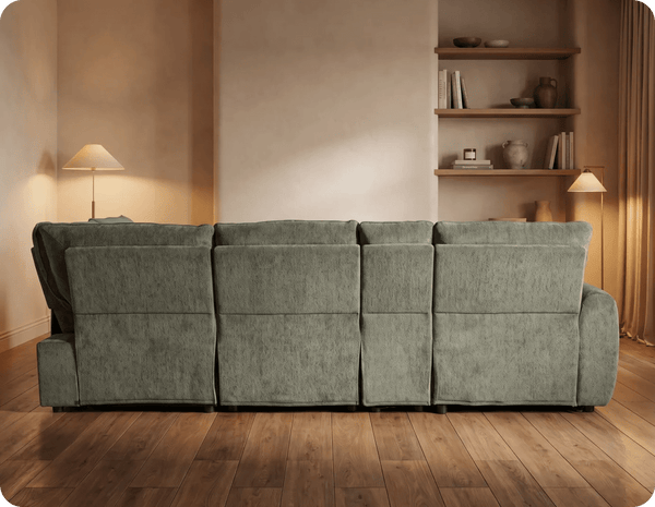 Manchester Fabric Moss Green Electric Recliner