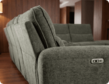 Manchester Fabric Moss Green Electric Recliner