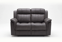 Martini Genuine Leather Grey 2 Seater Sofa