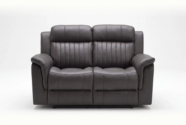 Martini Genuine Leather Grey 2 Seater Sofa