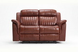 Martini Genuine Leather Tan Electric Power Recliner