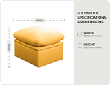 Florence Mustard Leather Footstool