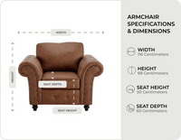 Savile Tan Suede Armchair