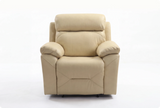 Milano Cream Leather Power Recliner Armchair