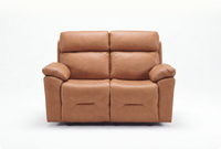 Milano Genuine Leather Caramel 2 Seater Sofa