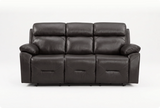Milano Genuine Leather  Grey 3 Seater Sofa