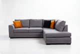 Orka Sofa Grey Fabric Right Hand Corner Sofa