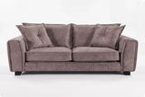 Richmond 3 Seater Chocolate Fabric Sofa