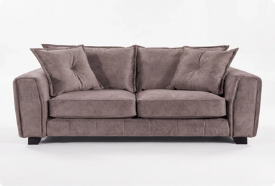 Richmond Chocolate Fabric 3 Seater Sofa