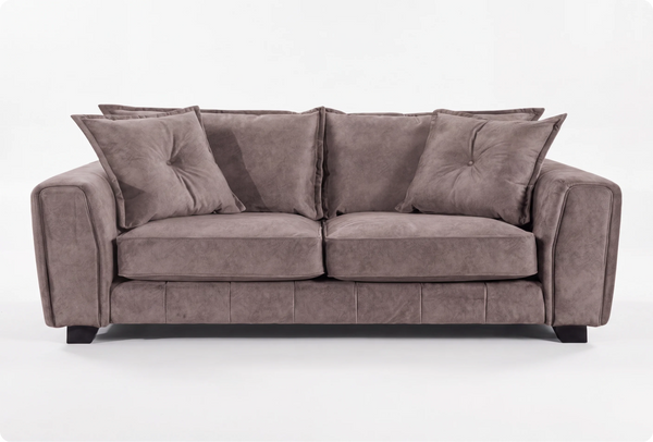Richmond 3 Seater Chocolate Fabric Sofa
