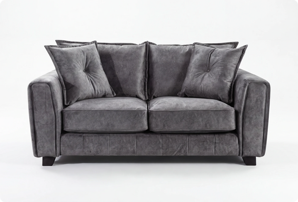 Richmond Grey Fabric 2 Seater Sofa