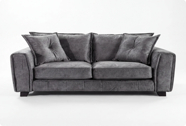 Richmond Grey Fabric 3 seater Sofa