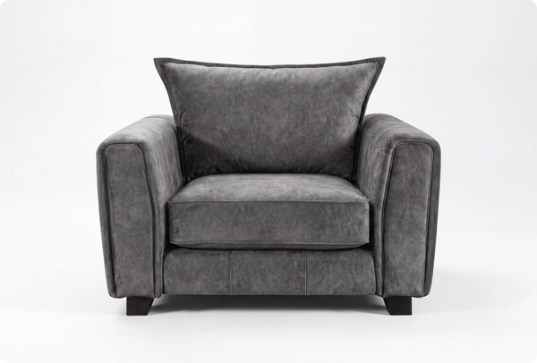 Richmond Grey Fabric Armchair