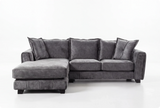 Richmond Left Hand Grey Fabric Corner