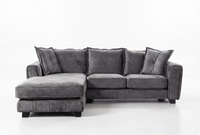 Richmond Left Hand Grey Fabric Corner