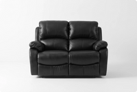 Serano Black Leather Manual Recliner 2