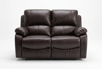 Serano Brown Leather Manual Recliner 2
