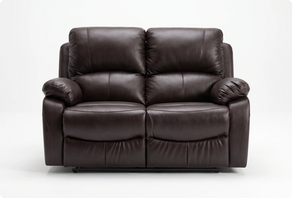 Serano Brown Leather Manual Recliner 2
