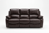 Serano Brown Leather Manual Recliner 3