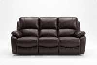 Serano Brown Leather Manual Recliner 3