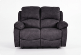 Serano Grey Fabric Electric Recliner 2 Seater Sofa
