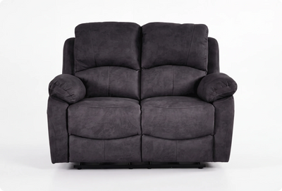 Serano Grey Fabric Electric Recliner 2 Seater Sofa