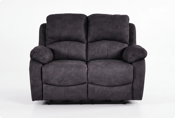 Serano Grey Fabric Electric Recliner 2 Seater Sofa