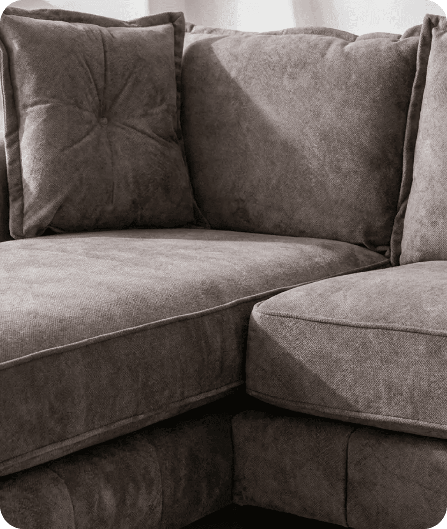 richmond-brown-fabric-left-hand-corner-sofa-side-view