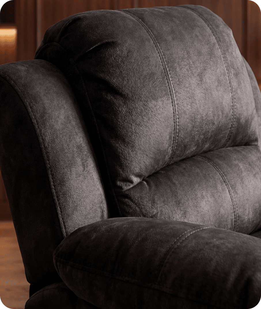 Veloura Charcoal Fabric Armchair
