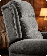 Cambridge Grey Fabric Rise & Recline Mobility Chair