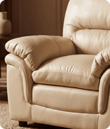 Florence Cream Leather Armchair