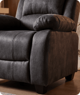 Veloura Charcoal Fabric Armchair