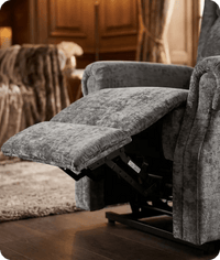 Cambridge Grey Fabric Rise & Recline Mobility Chair