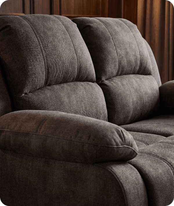 Veloura Charcoal Fabric 2 Seater Sofa