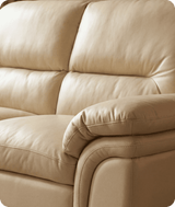 Florence Cream Leather 2 Seater Sofa