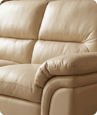 Florence Cream Leather 2 Seater Sofa