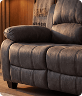 Veloura Charcoal Fabric 2 Seater Sofa