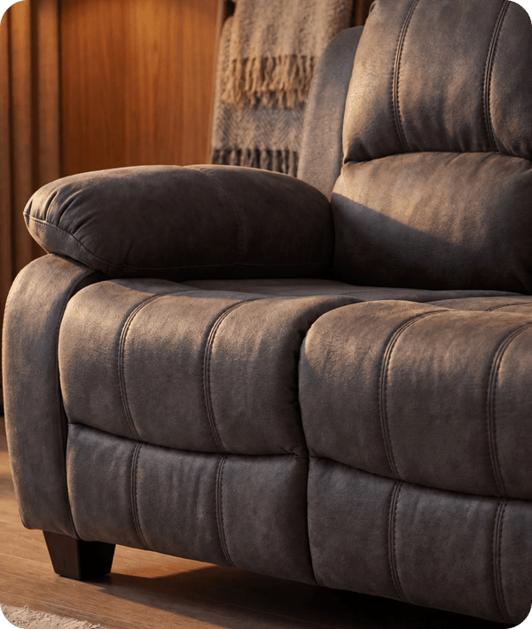 Veloura Charcoal Fabric 2 Seater Sofa
