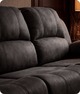 Veloura Charcoal Fabric 3 Seater Sofa