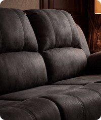 Veloura Charcoal Fabric 3 Seater Sofa